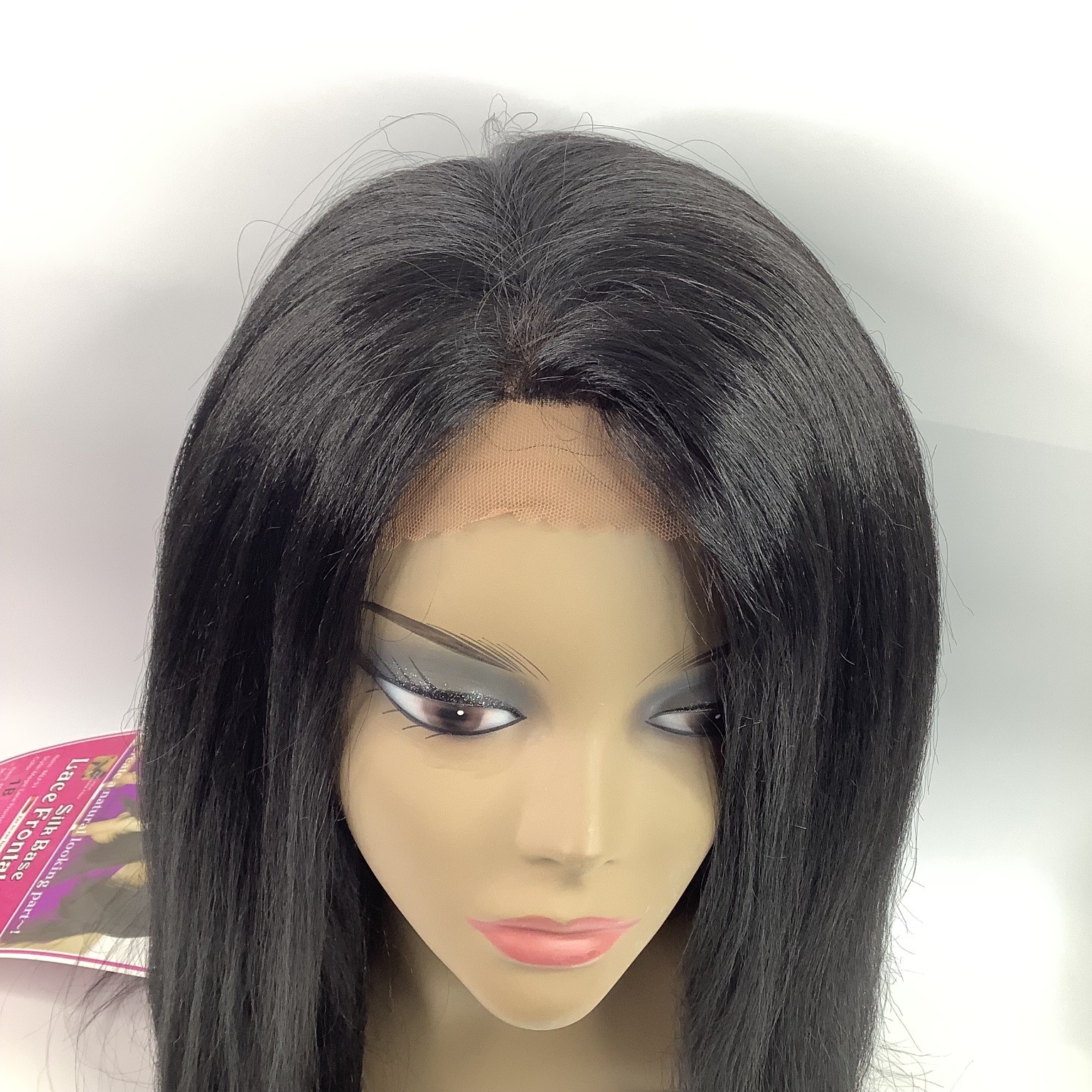 Magic Lace MLF51 Silk Base Lace Frontal Wig 1B Off Black Straight