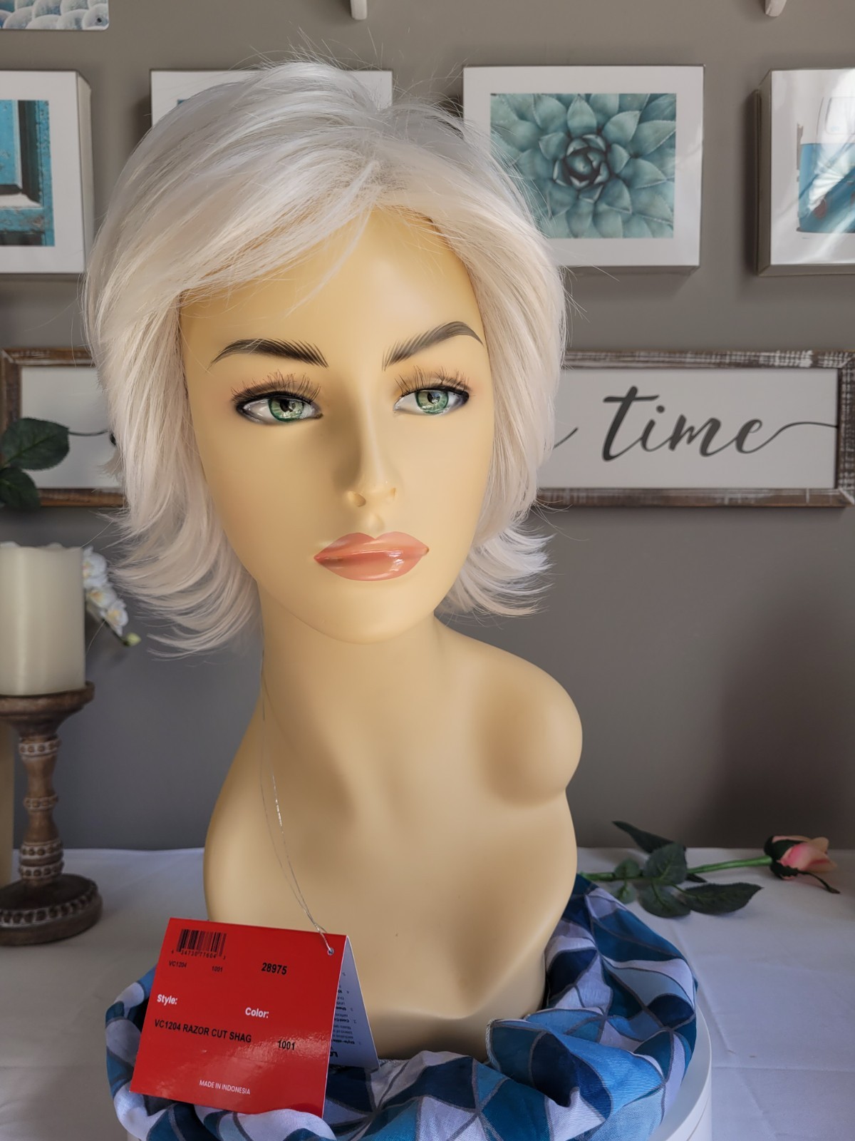 RAZOR CUT SHAG🔥 | TressAllure | Color 1001 – White | SEXY WIG | Big Volume