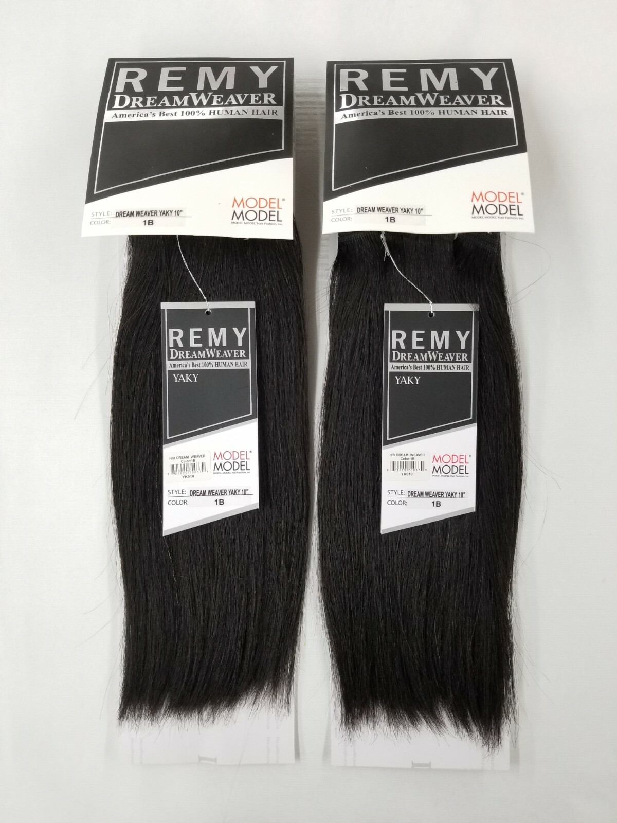 2 Packs ModelModel Remy Dreamweaver 100% Human Hair Extension 10″~Off Black