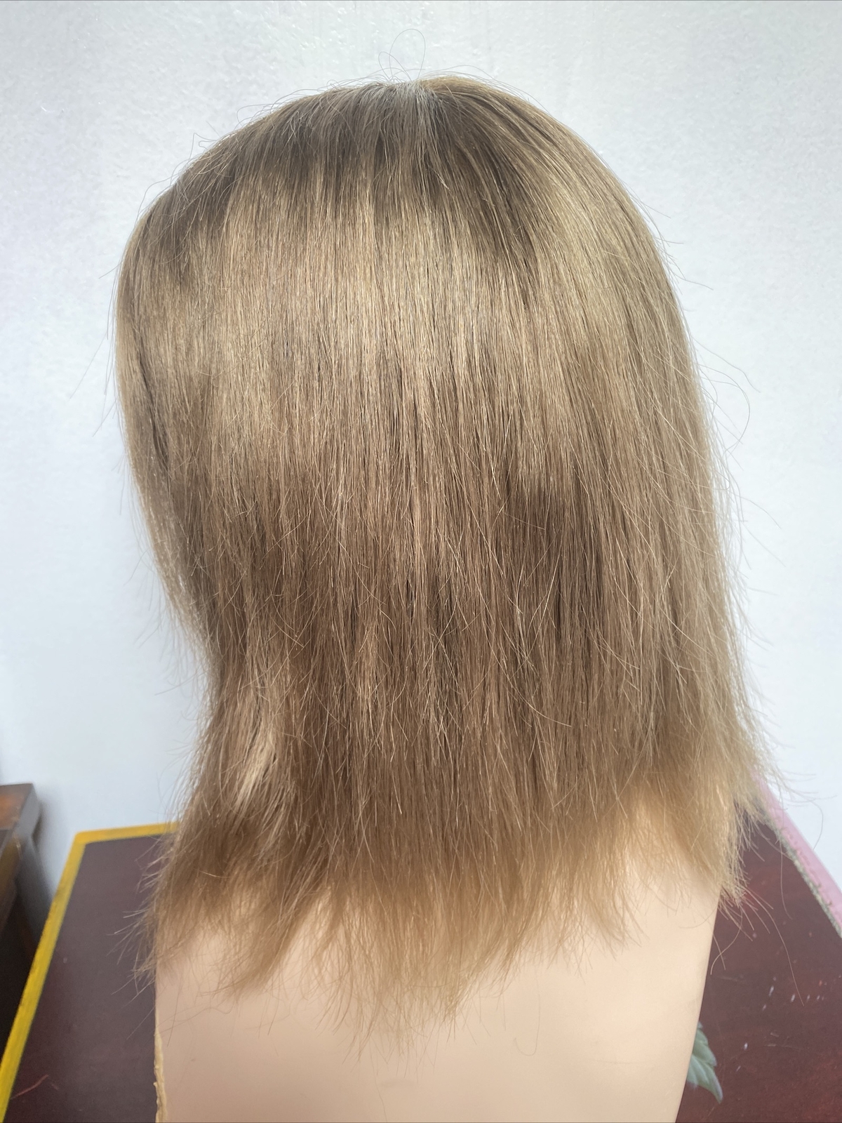 The Hair Mama Dark Blonde Human Hair Lace Front Hand Tied Wig Size Small