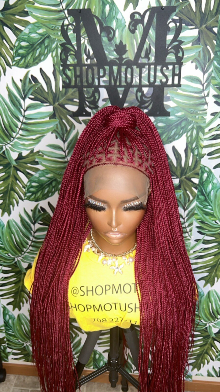 Small Size Knotless Box Braided Wig,Box Braid Wig, Knotless Braids,Lace Braids