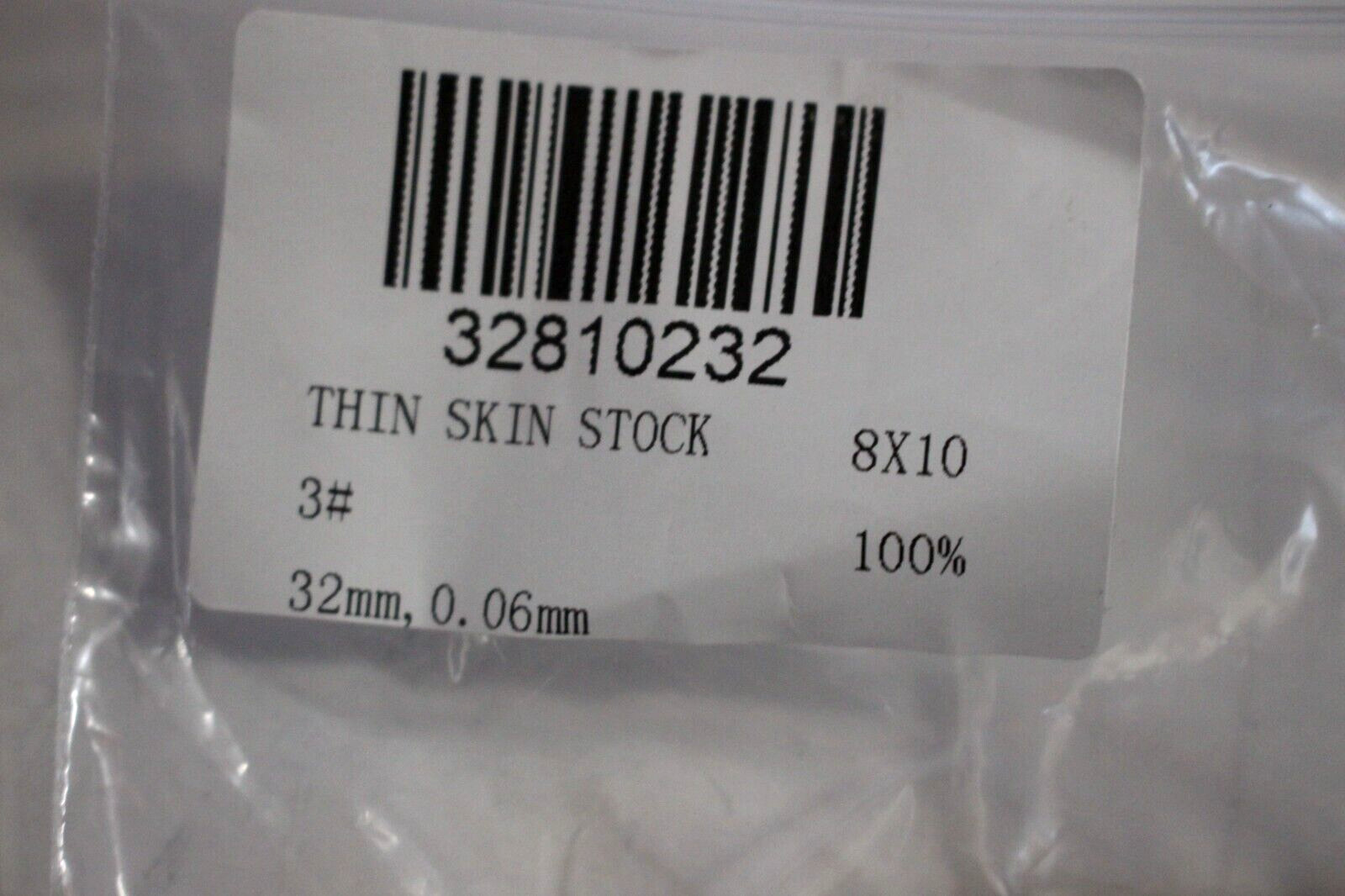 32810232 THIN SKIN STOCK 3# 8 X 10 32MM 0.06MM hair WIG TOUPEE