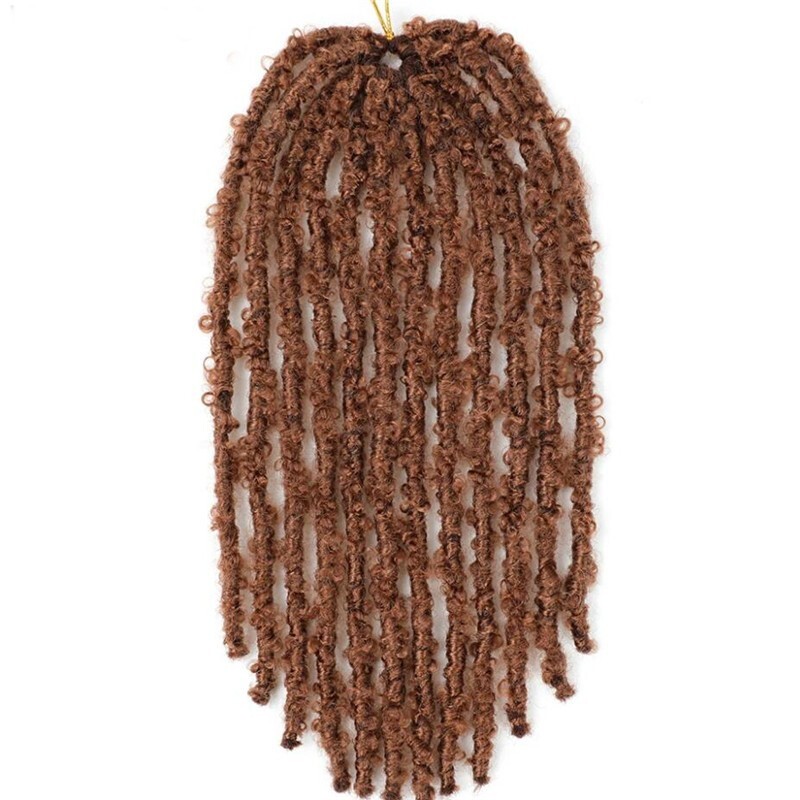 12 in 24 inch Butterfly Faux Locs Crochet Hair Braids Pre looped Crochets Braids