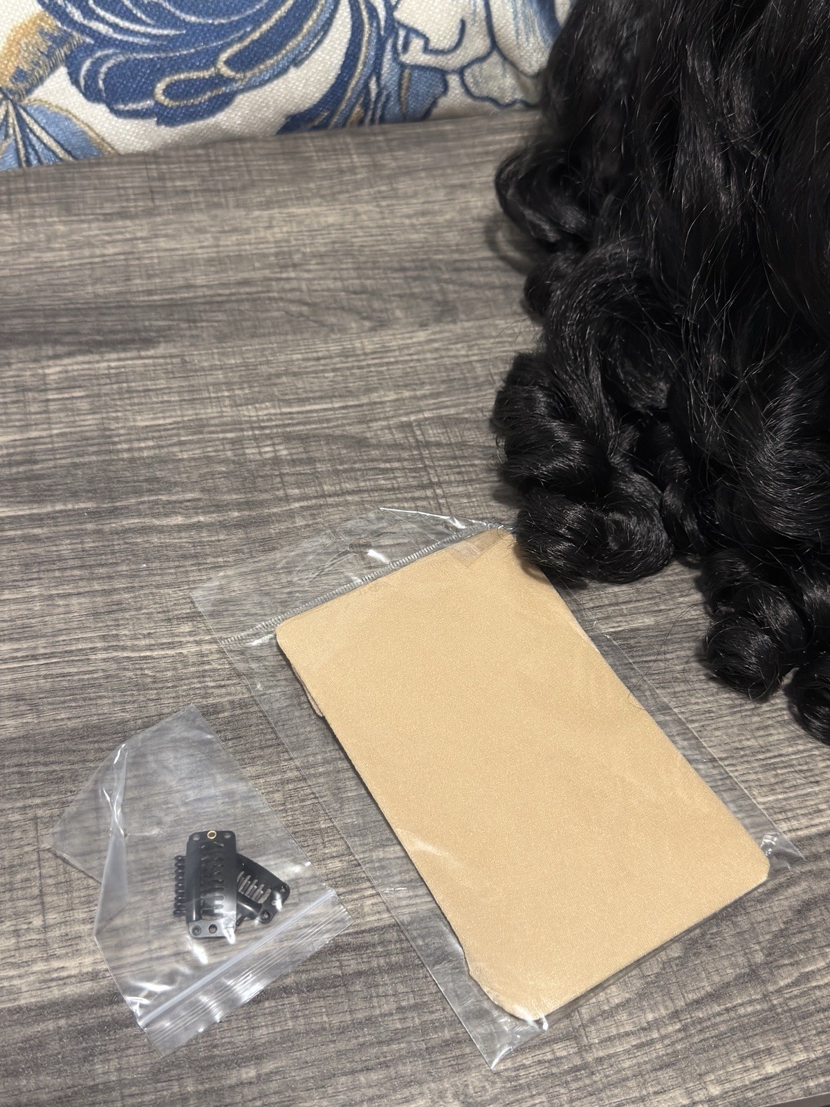 V Part Yaki Curly Wig 22 Inch Glueless Synthetic Half Wig for Black Women