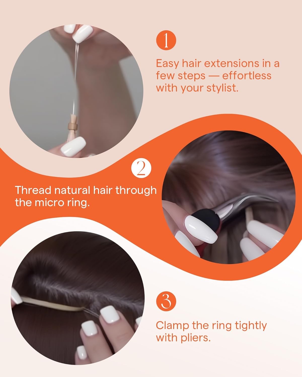 Sunny Hair MICROLINK 22in Brown Ombre Blonde Hair Extensions – ML_6-60-6_22_50G3