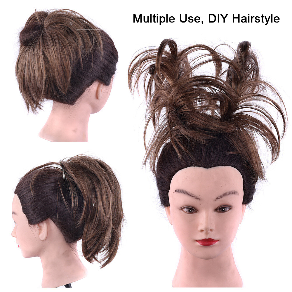 Messy Bun Hairpiece Comb Clip in Ponytails Versatile Pony Tail Hair Chignon Updo