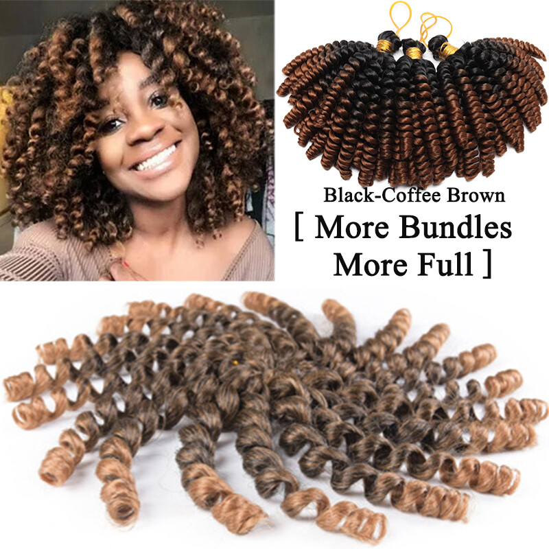 Jamaican Bounce Jumpy Wand Curl Crochet Braids Real Soft Hair Extensions Ombre Z