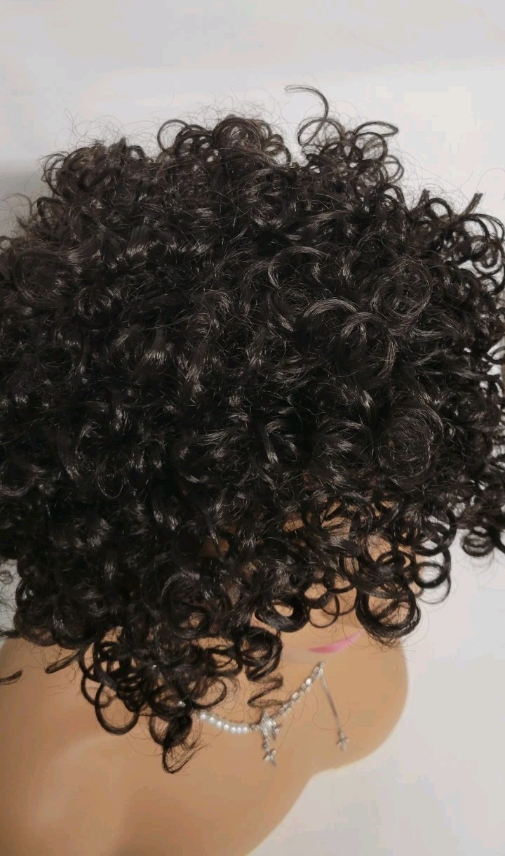 💕SEXY SHORT SPIRAL CURL WIG DARK BROWN FOR BLACK WOMEN DAILY FASHION BOBBI BOSS