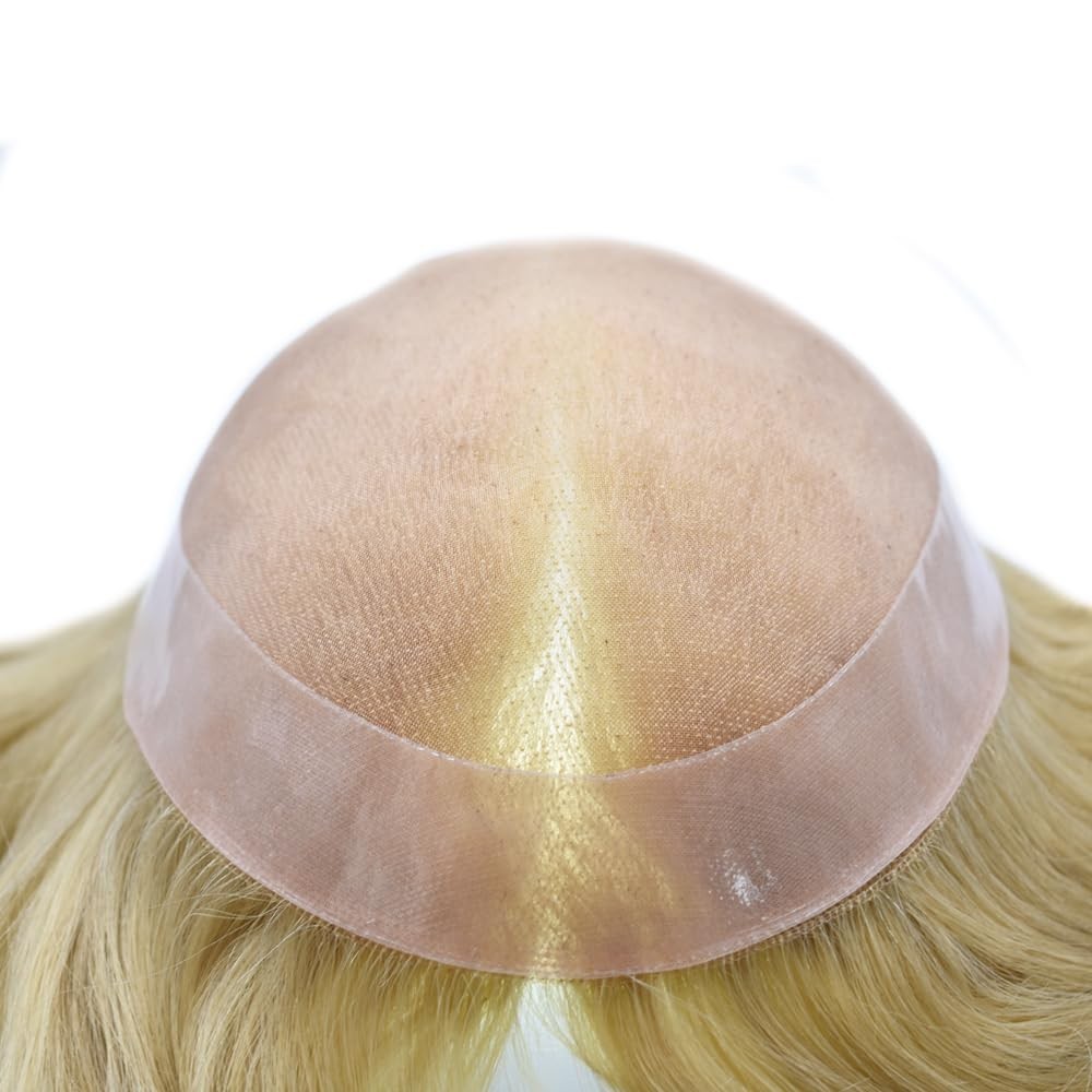 Toupee for Men Hair System Replacement Monofilament Mens Toupee Hairpiece