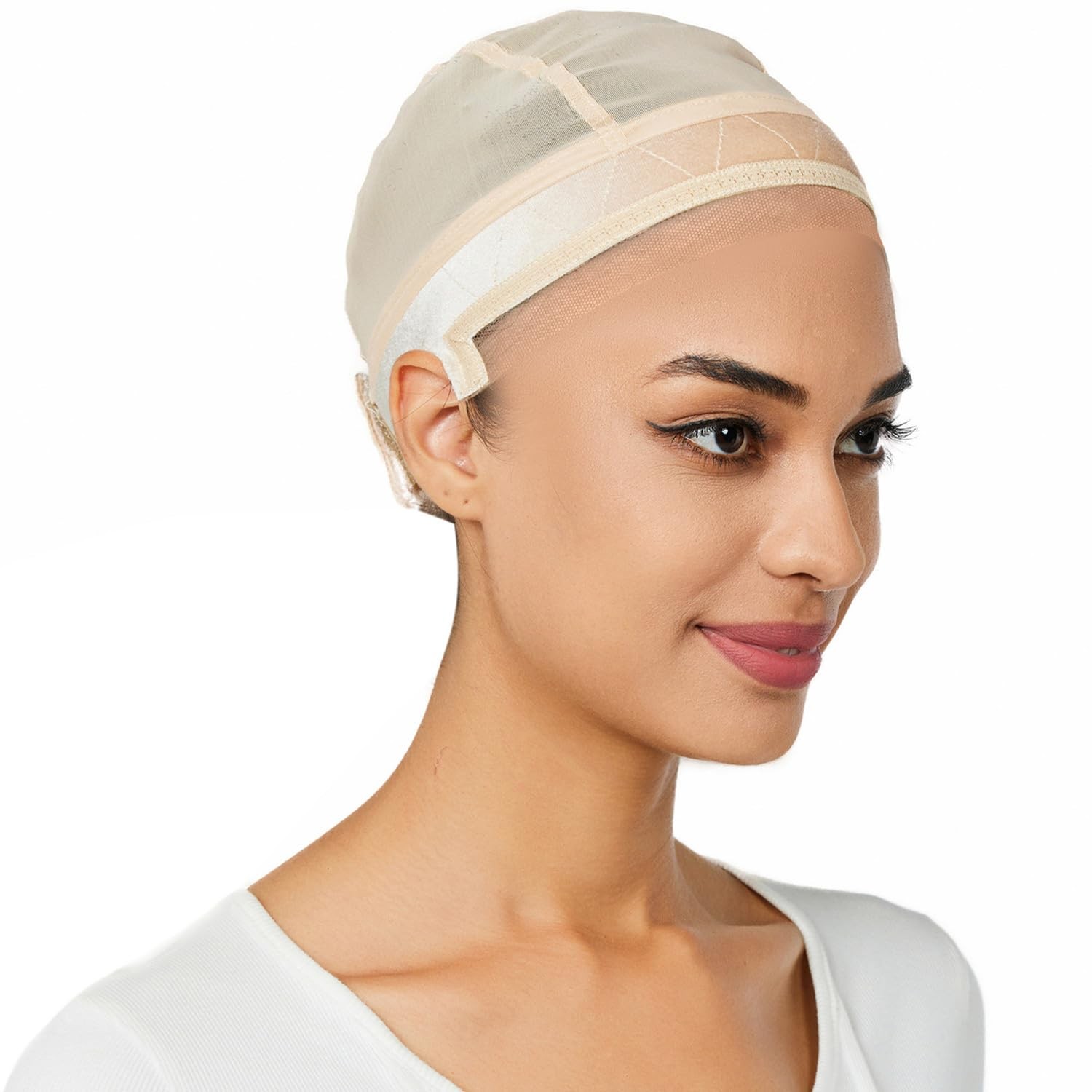 lucicass Wig Cap for Women,Wig Grip Keeping Wigs in Place,Non S, Nude