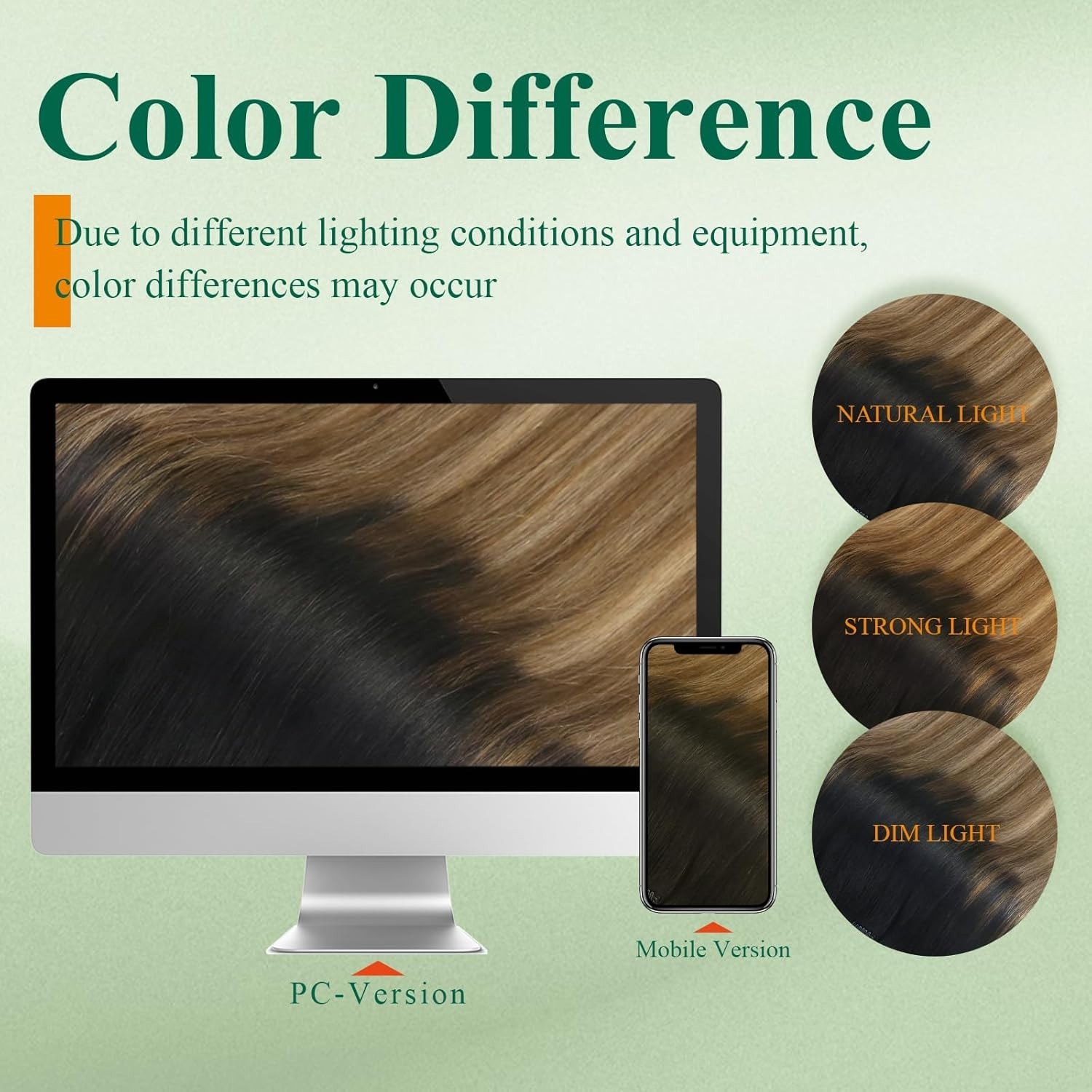 Easyouth CLIP-IN 14″ Ombre Black to Brown Human Hair Extensions CP 1B-6-27