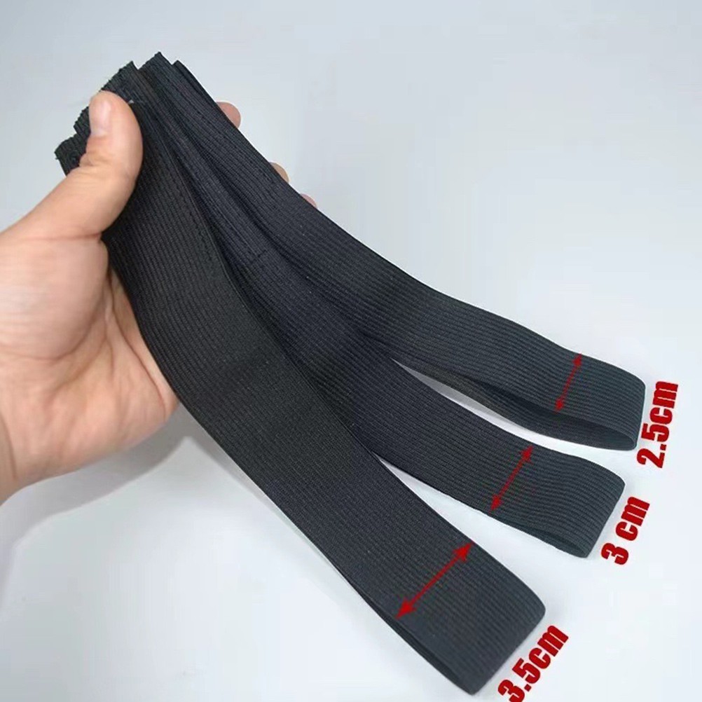 3Pcs Wigs Fixed Elastic Band Creative Headgear Band Black Elastic Wigs Band