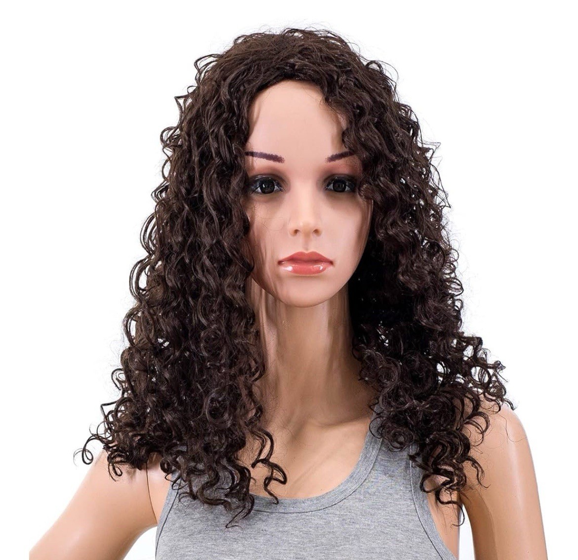 20-Inch Long Big Bouffant Curly Wigs for Women Synthetic Heat Resistant Fiber…