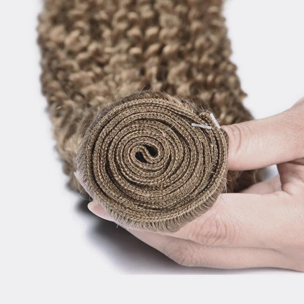 Peenoll Bundles Human Hair 12 14 16 Inch Ash Honey Blonde Color 22 Jerry Curly