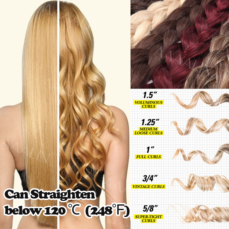 Doouble Wefts Thick Clip In 100% Real Russian Remy Human Hair Extensions 8PCS US