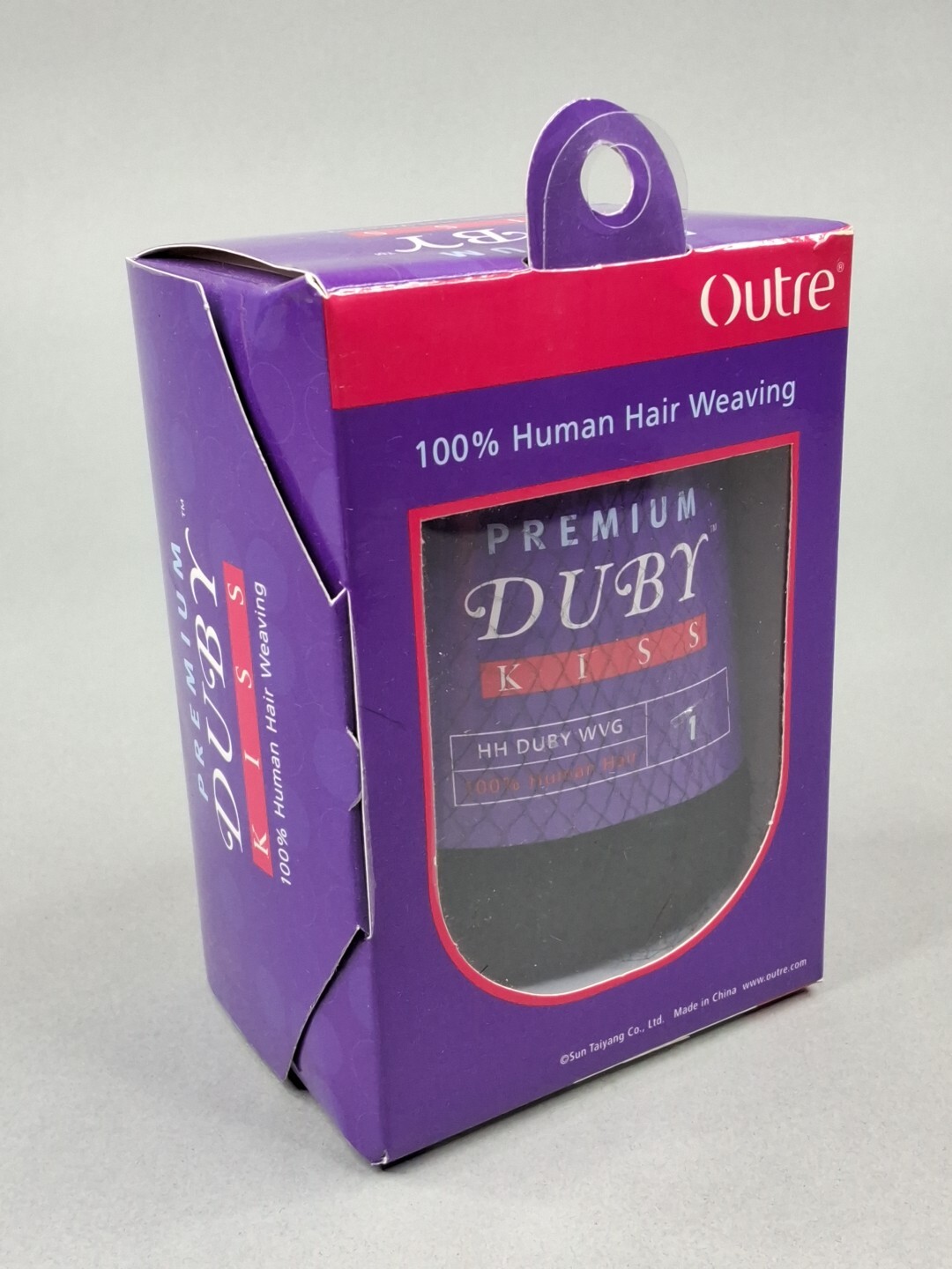 4″ Duby Kiss #1 Jet Black Outre Premium 100% Human Hair Weaving Wvg Short Look