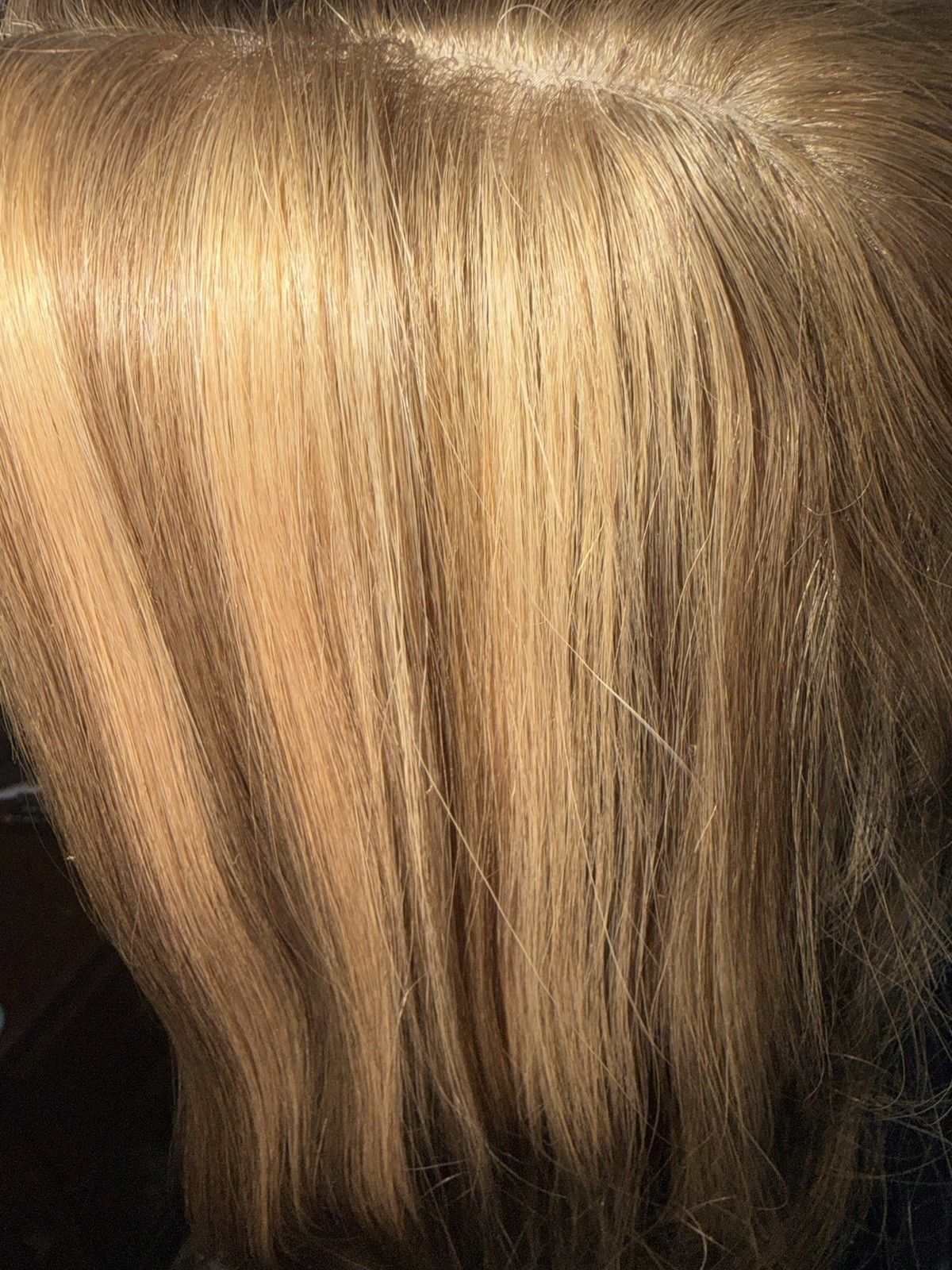 Topunique Human hair Topper 3×5 Inch Injected Silk Base 18 Inch Length