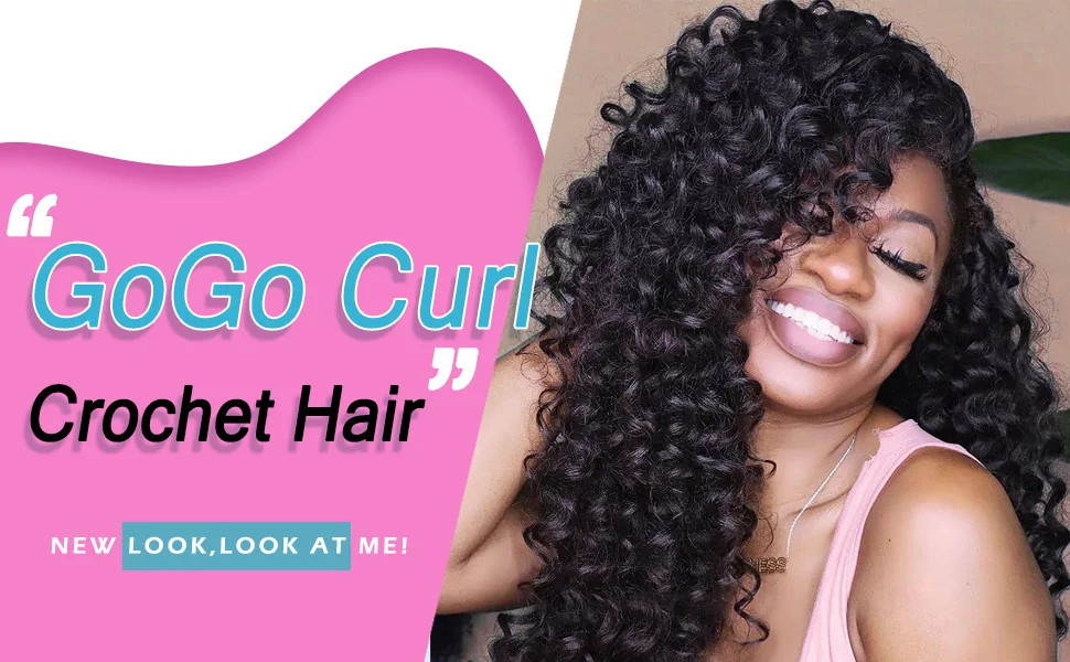 Short Pre-looped Go Go Curl Crochet Hair Ocean Wave Braiding Hair Extensions