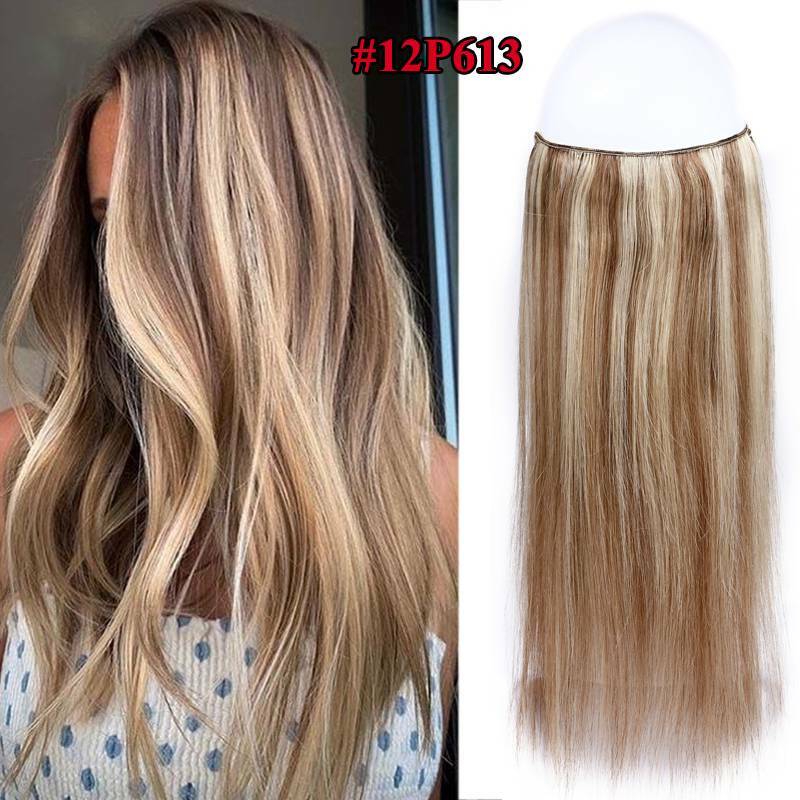 100g Hidden Headband Wire In 100% Real Human Hair Extensions Weft Hairpiece US