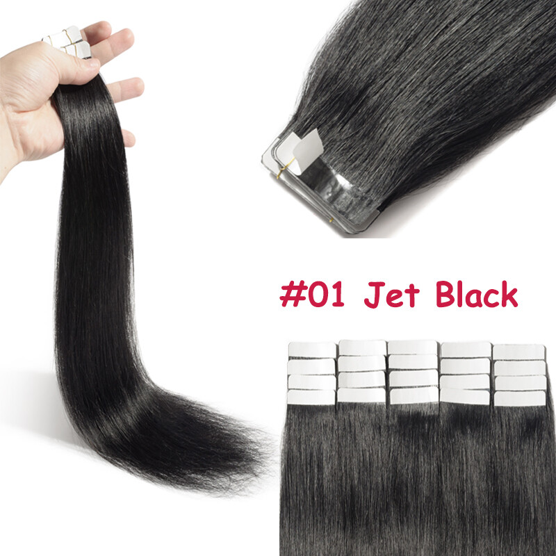 Clearance Russian Remy Tape In Real Human Hair Extensions Skin Weft 20 40 60 pcs