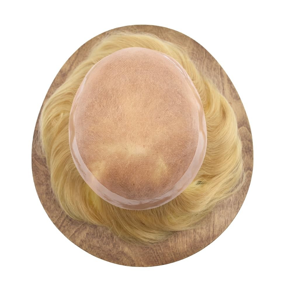Toupee for Men Hair System Replacement Monofilament Mens Toupee Hairpiece