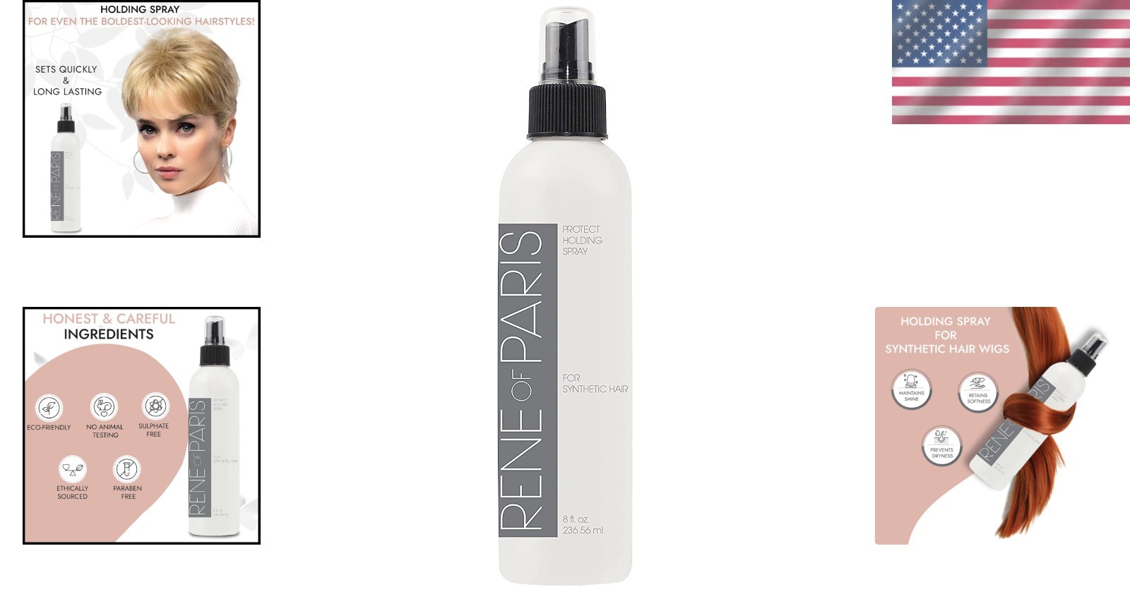 Extra Hold Unscented Hairspray for Synthetic Wigs – 8oz Styling Spray