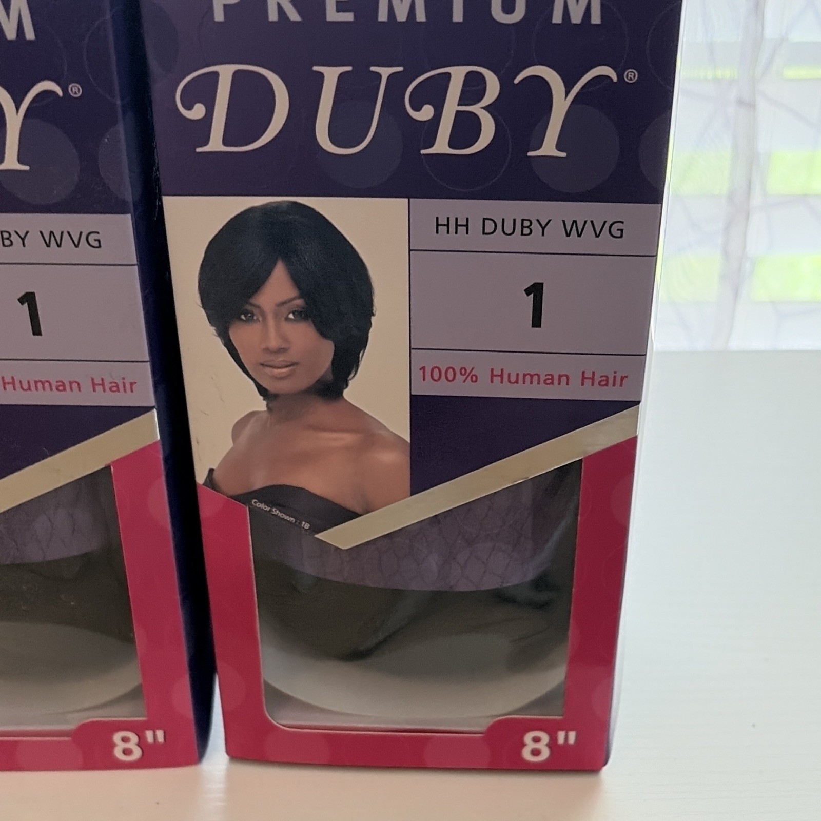 Outre Wig 100% Human Hair Bob Style 8 in Black Shade Human Hair Origin