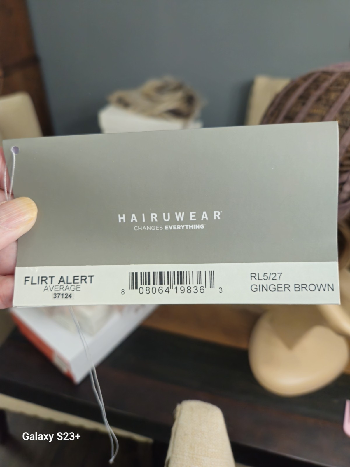 HairUWear Flirt Alert Wavy Wig Ginger Brown Medium Cap MPN 37124