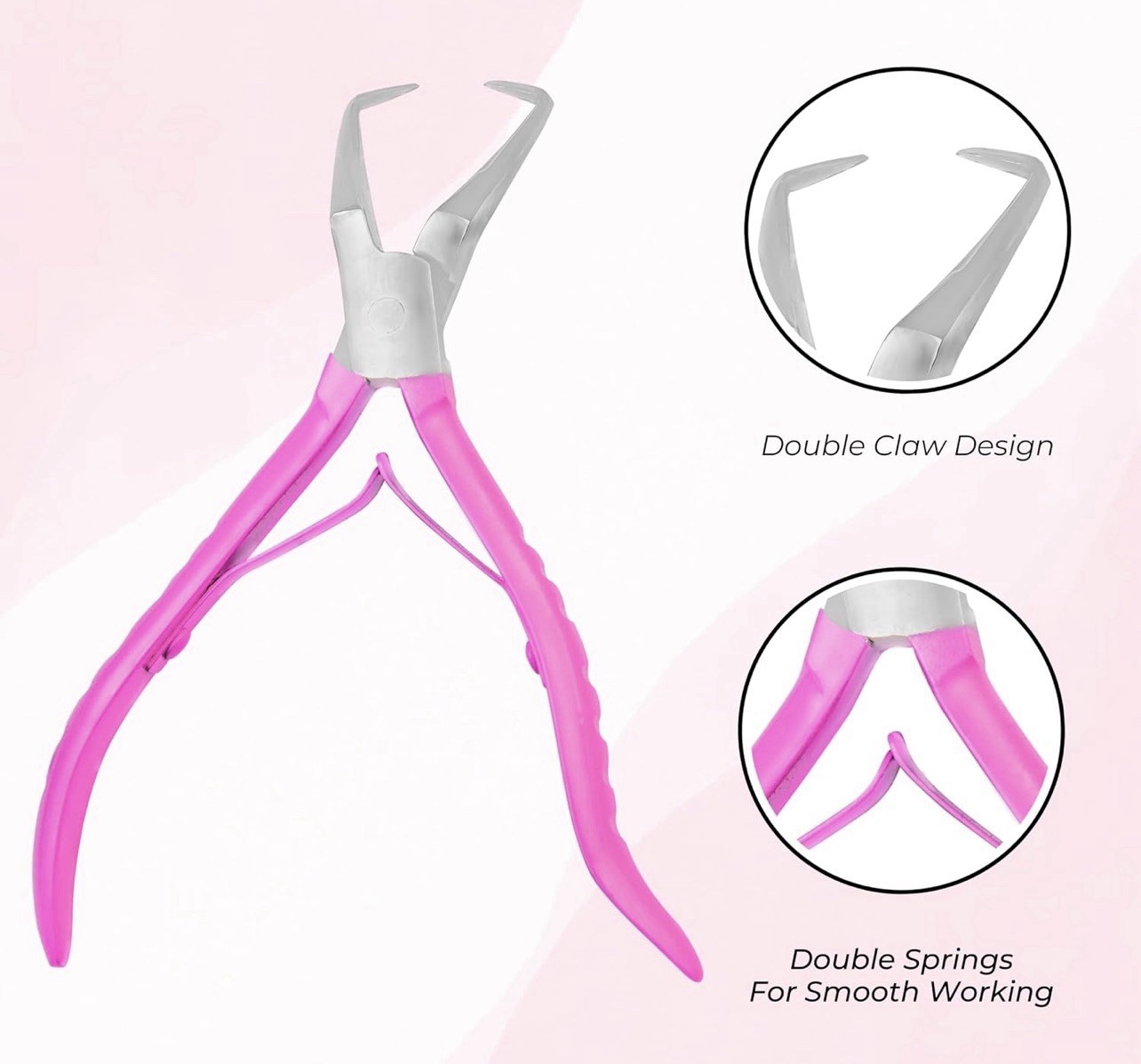 SIVOTE Hair Extension Beads Remover Pliers – Pink Stainless 1-Pack