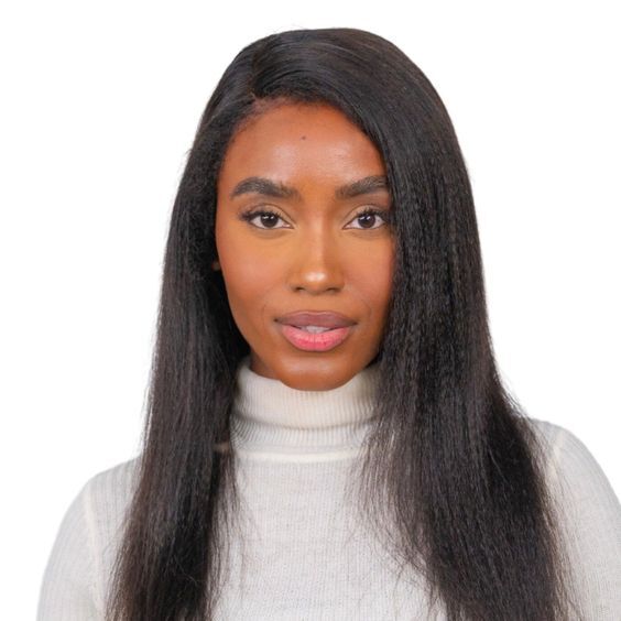 Long Straight Yaki Wig Sexy Black High Temperature Fiber Hair For Black Women US