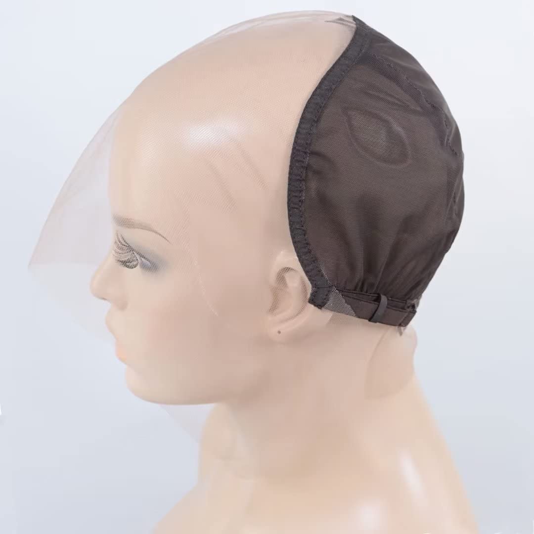 13×6 Lace Wig Caps for Making Wigs with Adjustable Straps Guidelines Medium B…