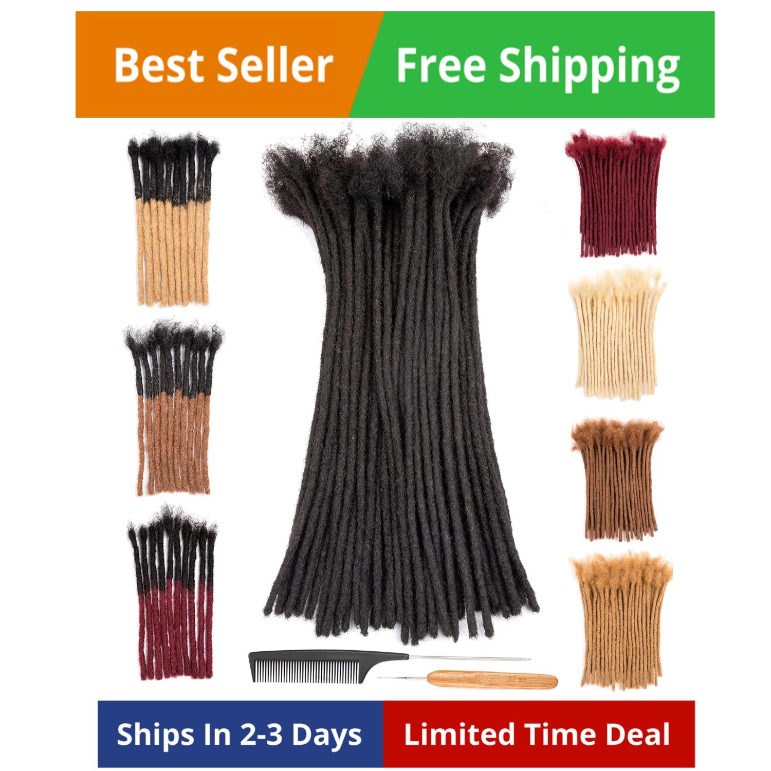 DAIXI 0.4cm Thickness 12 Inch 10 Strands and 0.6 0.8cm 100% Real Human Hair D…