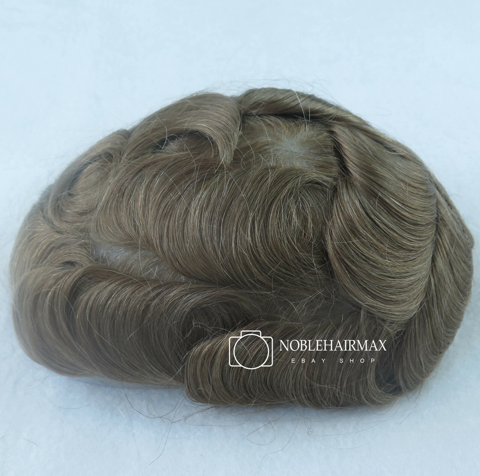 Super Natural Mens Hair Replacement Ultra Thin Skin Blonde Hairpiece Wig #20