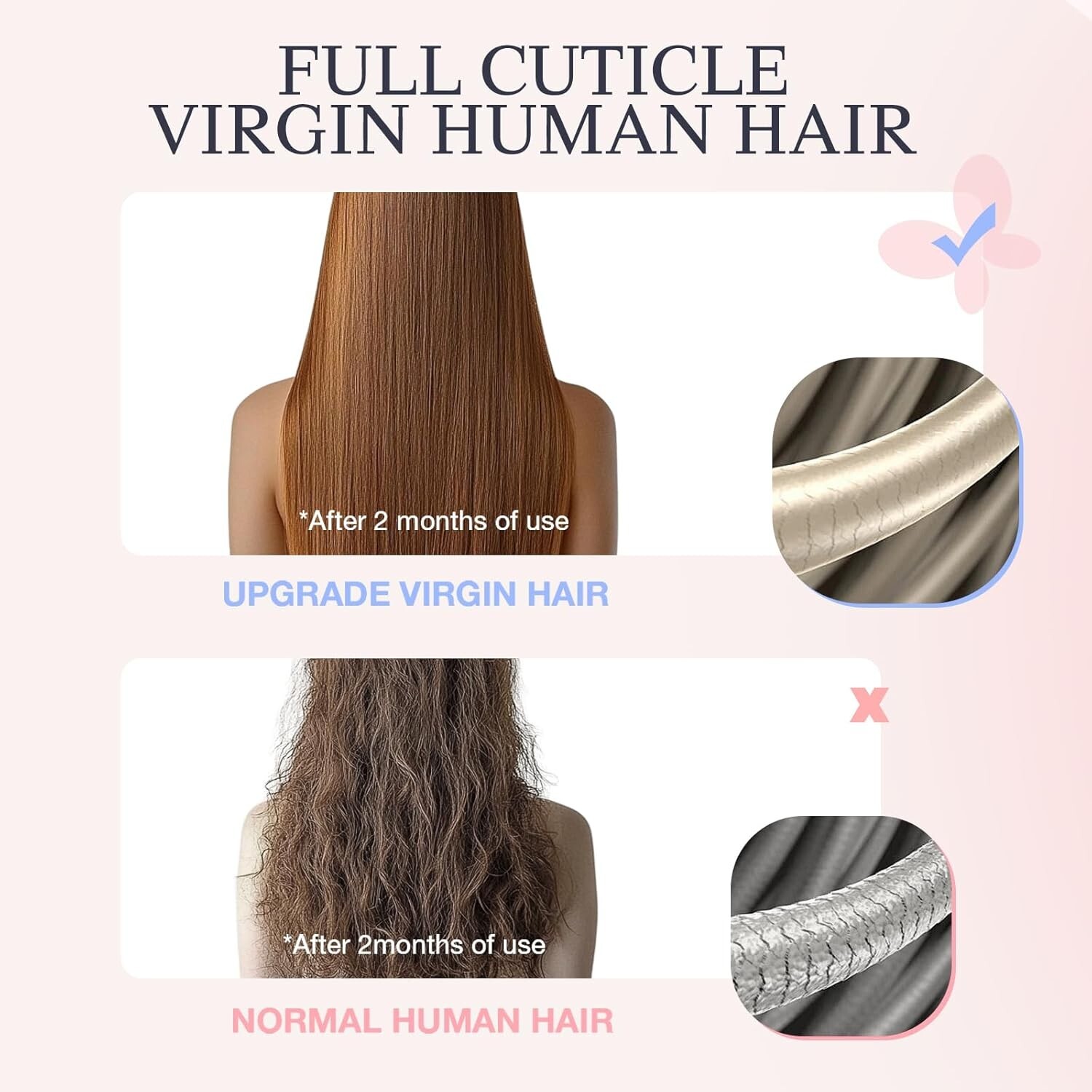 Invisi Edge Clip in Hair Extensions Real Human Hair 14 inch 110g 7pcs, Walnut Br