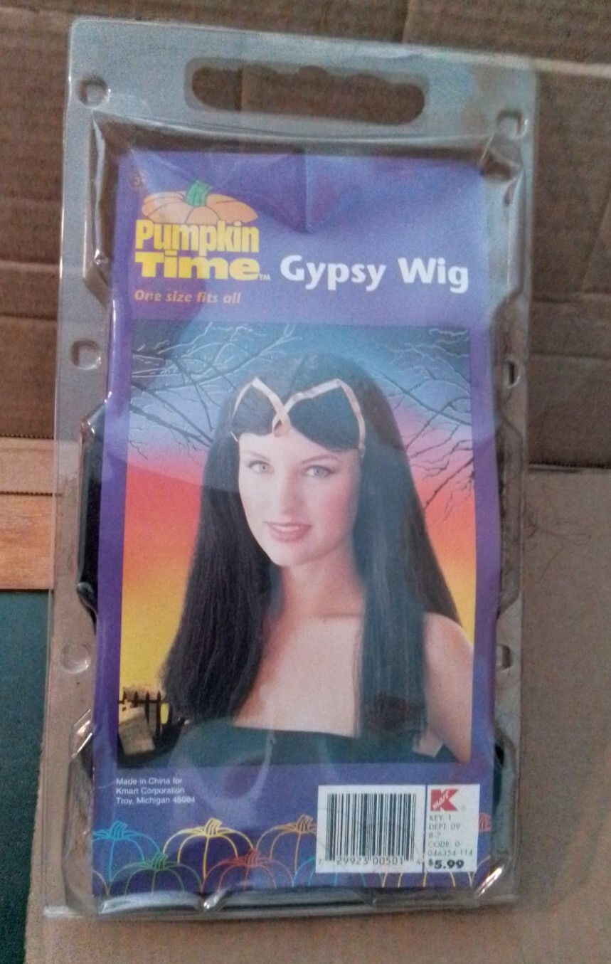 Sexy Chic Wig -Black Halloween Wig- One Size Fits All-Brand New