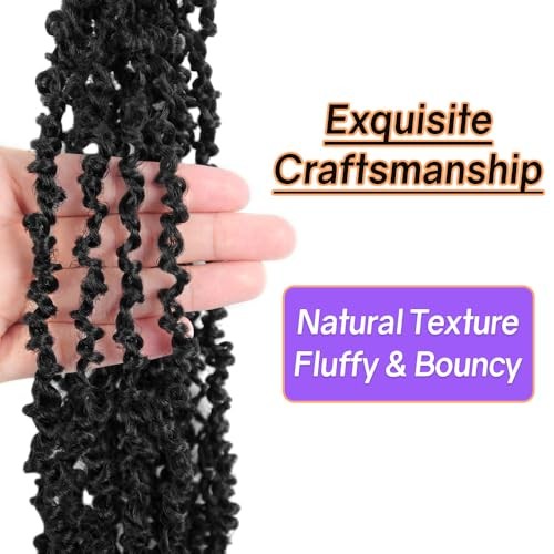 12 Inch 10 Packs Yanky Twist Crochet 12 Inch (Pack of 10) 1B(Natural Black)