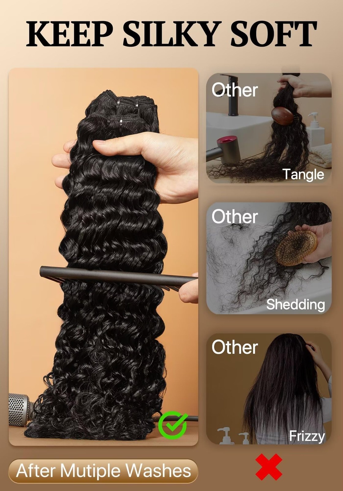 Triippy Deep Wave Bundles Human Haircurly Single Bundle By 100 Raw Cambodian
