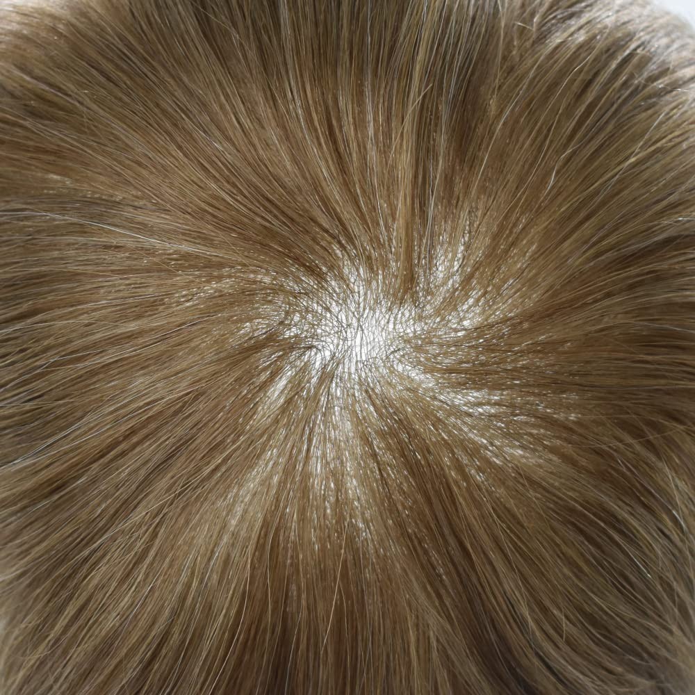 Men Toupee Human Hair Replacement Systems for Men Ultra Thin Skin Mens Hairpiece