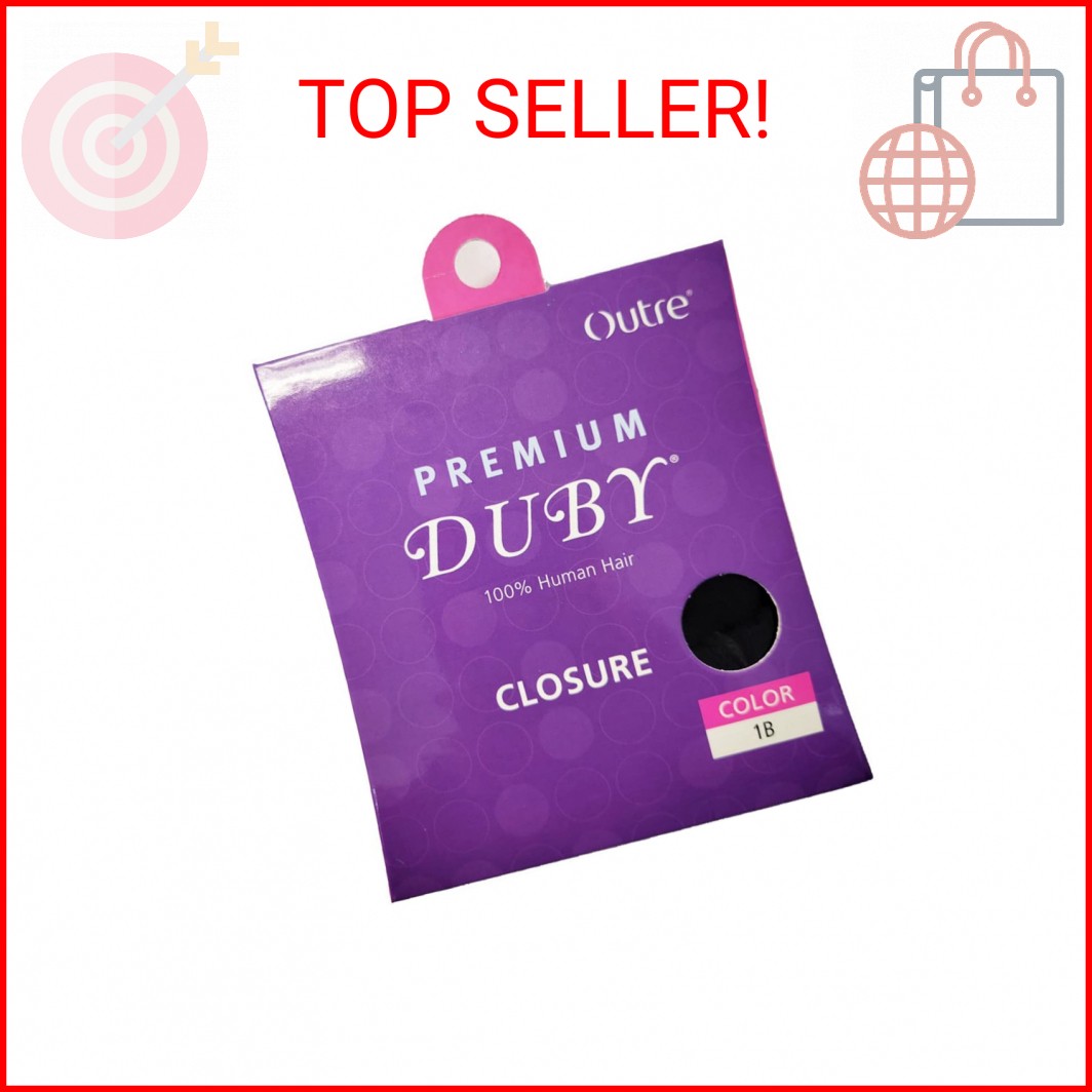 Outre 100% Human Hair Premium DUBY CLOSURE (1B Off Black)
