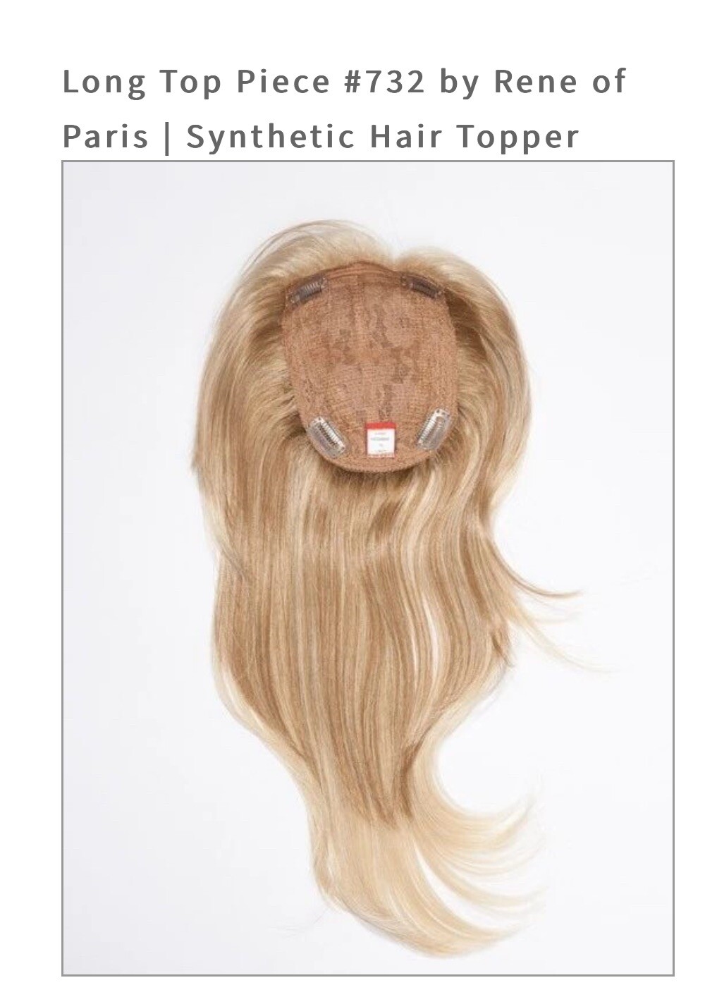 Rene Of Paris Hair Topper – #732 in color Creamy Toffee