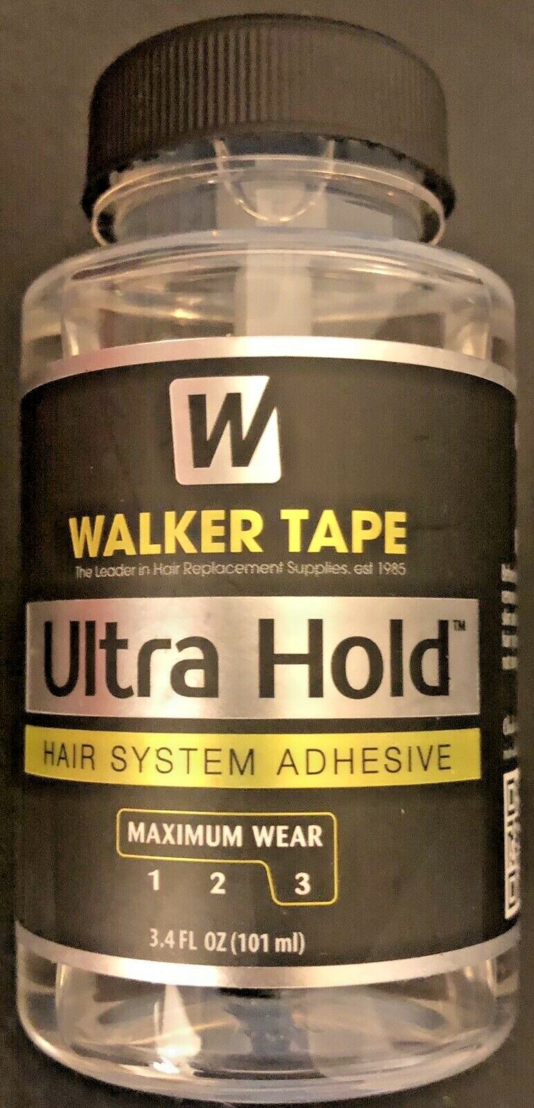 Walker Ultra Hold Adhesive Hairpiece, Hair Replacement System Wig Glue 3.4 oz