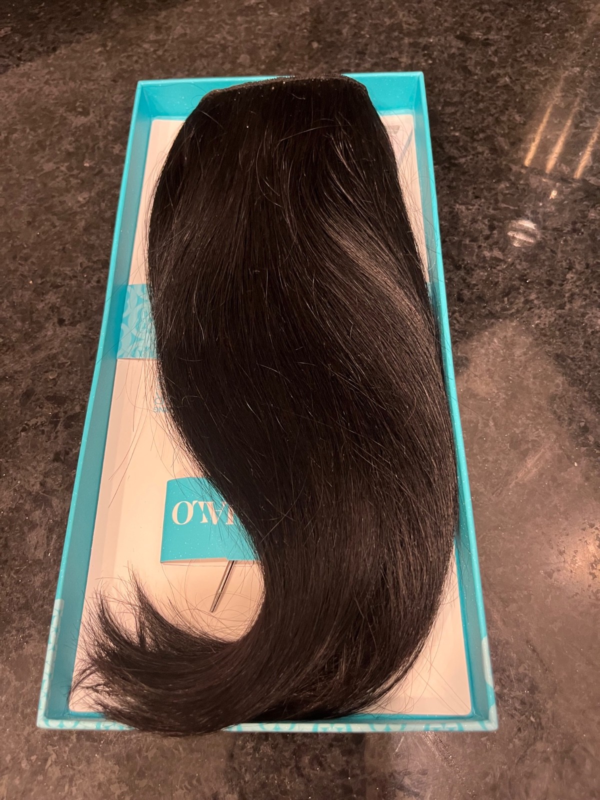 Halo Couture Black Hair Extension 12”
