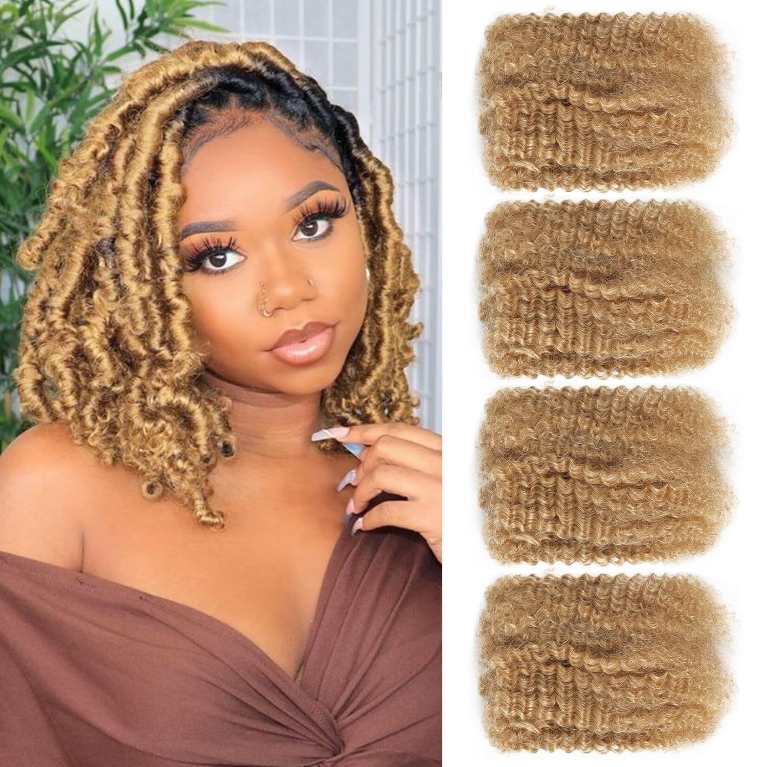 Afrodiva Afro Kinkys Bulk Human Hair For Dreadlocks Kinky Curly For Loc