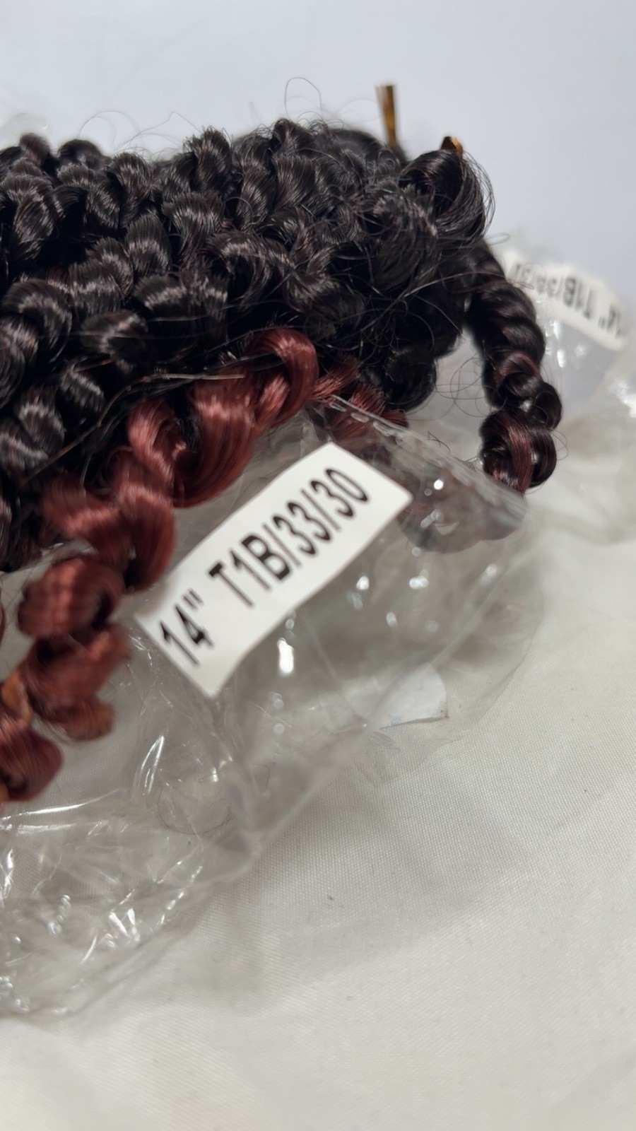 14” Spring Twist Crochet Hair Extensions T1B/33/30 Ombre Auburn Burgundy