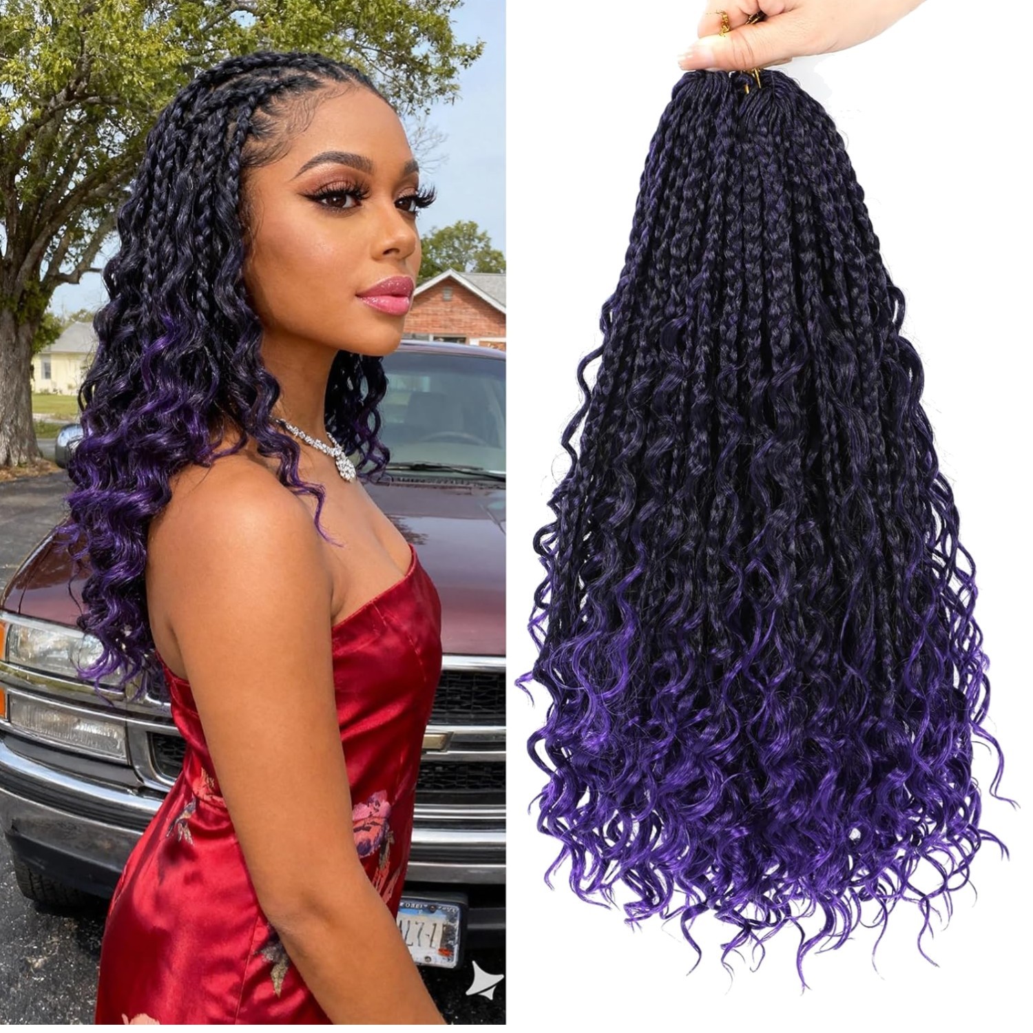 Bohemian Curly Crochet Hair 14″ – 8 Packs for Black Women