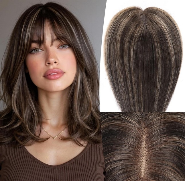 Highlight Brown Wig 13x4Lace Front Wig 100% Human Hair Wig 130% Small Cap