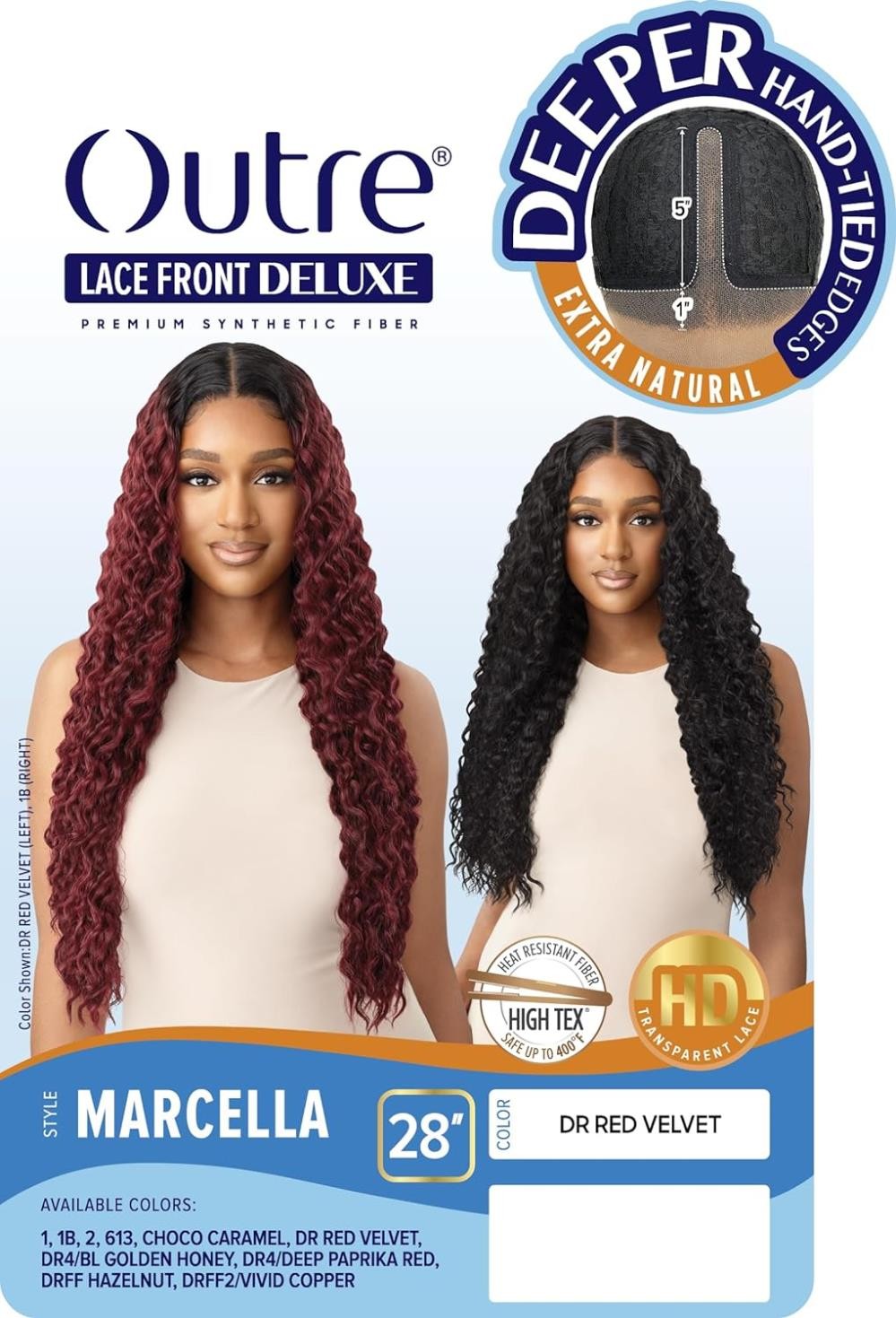 Outre Lace Front Deluxe Wig – Marcella (DRFF2/VIVID COPPER)