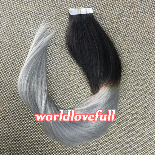 Seamless Tape In Remy Human Hair Extensions Skin Weft Full Head Hair 20-40-60PCS