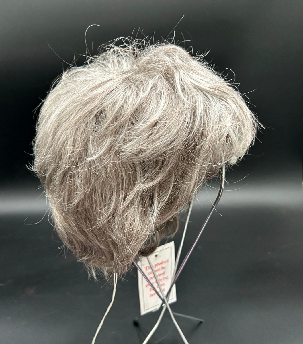 New Paula Young Short Hair Wig Adjustable Salt & Pepper Gray A5504 Abby 51/60A