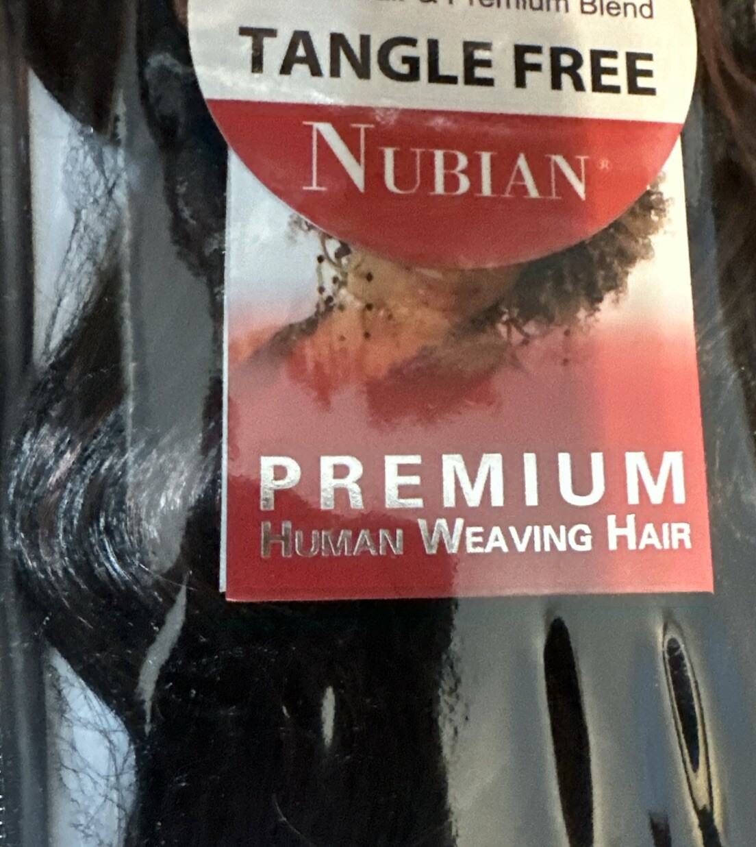 Nubian Queen 100% Human Hair /Blend Extensions (Color F1B-33), New In Package